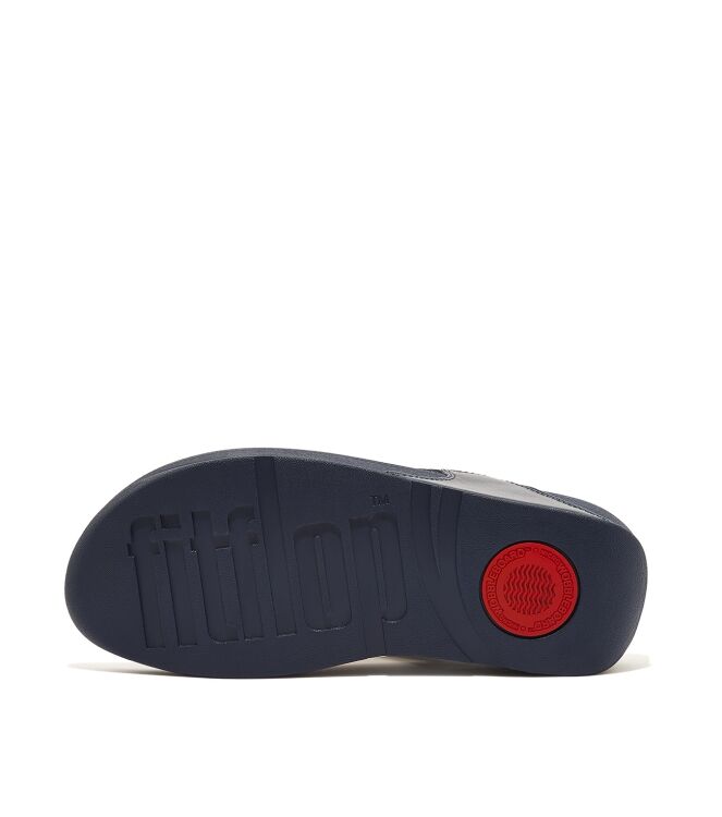 FitFlop lulu toe post - geo glitz midnight navy Direct leverbaar uit de webshop van www.meijerink-schoenen.nl/