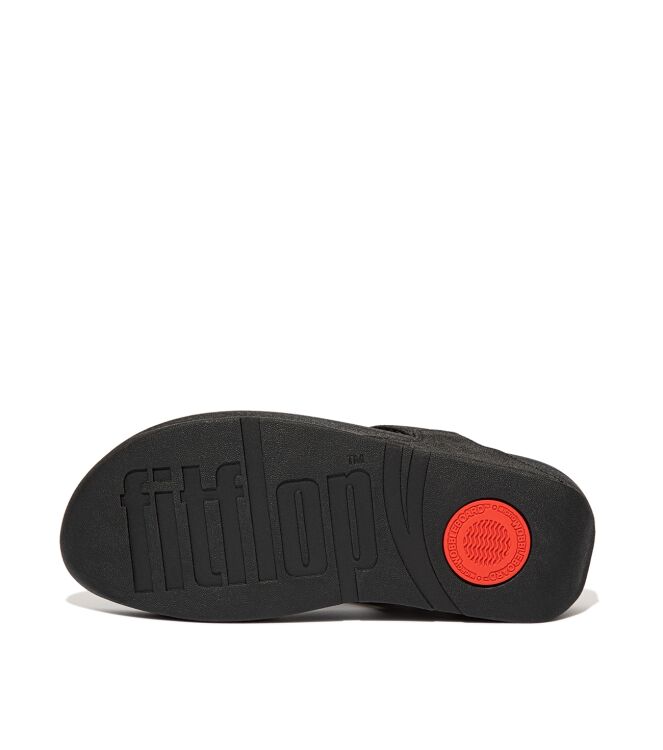 FitFlop lulu toe post - sparkle all black Direct leverbaar uit de webshop van www.meijerink-schoenen.nl/