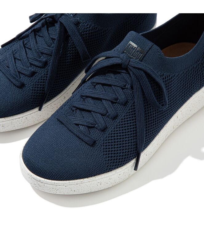 FitFlop rally e01 sneaker - knit midnight navy Direct leverbaar uit de webshop van www.meijerink-schoenen.nl/