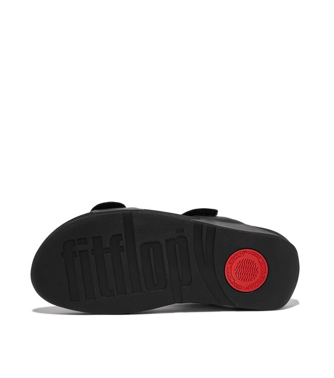 FitFlop lulu adjustable leather back-strap sandals all black Direct leverbaar uit de webshop van www.meijerink-schoenen.nl/