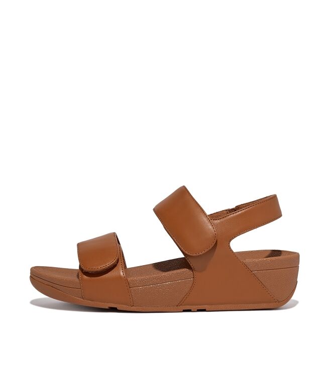 FitFlop lulu adjustable leather back-strap sandals light tan Direct leverbaar uit de webshop van www.meijerink-schoenen.nl/