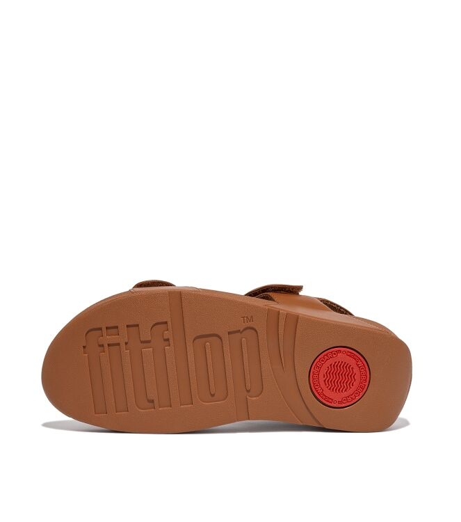 FitFlop lulu adjustable leather back-strap sandals light tan Direct leverbaar uit de webshop van www.meijerink-schoenen.nl/
