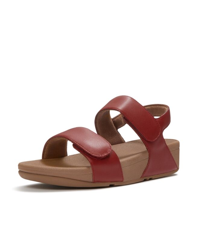 FitFlop lulu adjustable leather back-strap sandals burnt berry Direct leverbaar uit de webshop van www.meijerink-schoenen.nl/