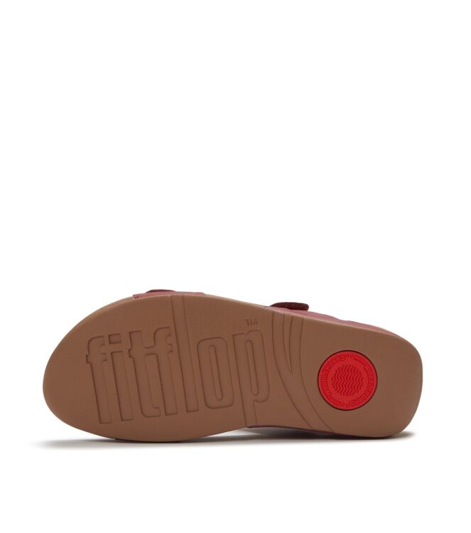 FitFlop lulu adjustable leather back-strap sandals burnt berry Direct leverbaar uit de webshop van www.meijerink-schoenen.nl/