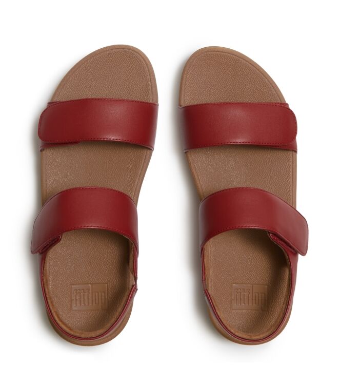 FitFlop lulu adjustable leather back-strap sandals burnt berry Direct leverbaar uit de webshop van www.meijerink-schoenen.nl/