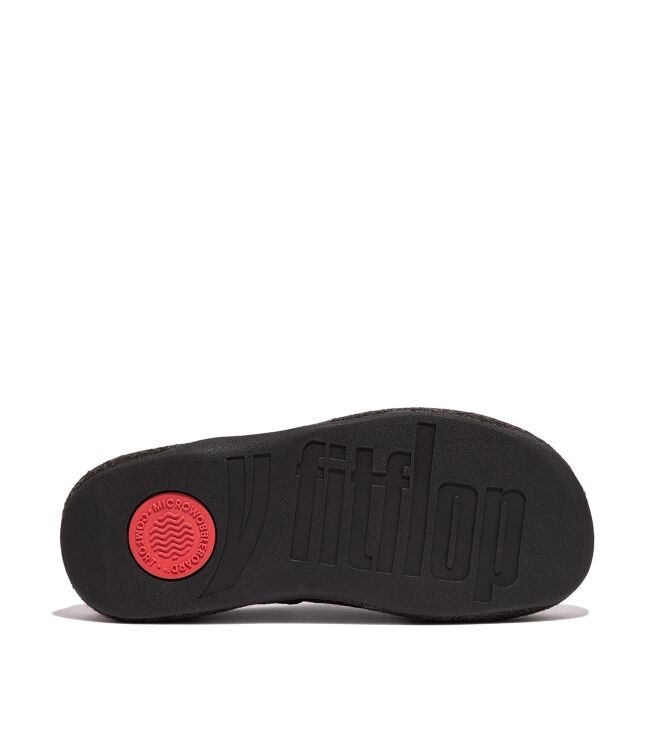 FitFlop shuv cushy felt clog slippers all black Direct leverbaar uit de webshop van www.meijerink-schoenen.nl/