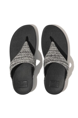 FitFlop Lulu Shimmerweave Toe-Post Sandals 