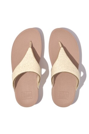 FitFlop Lulu Shimmerweave Toe-Post Sandals 