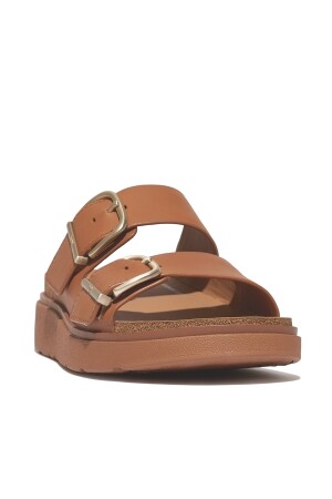 FitFlop Gen-FF Buckle Two-Bar Leather Slides 