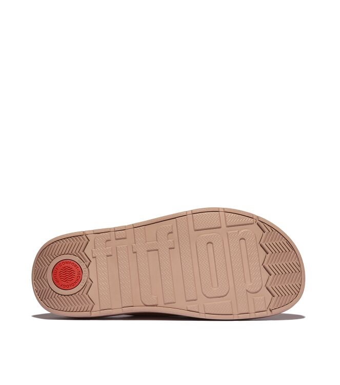 FitFlop gen-ff buckle two-bar leather slides classic beige Direct leverbaar uit de webshop van www.meijerink-schoenen.nl/