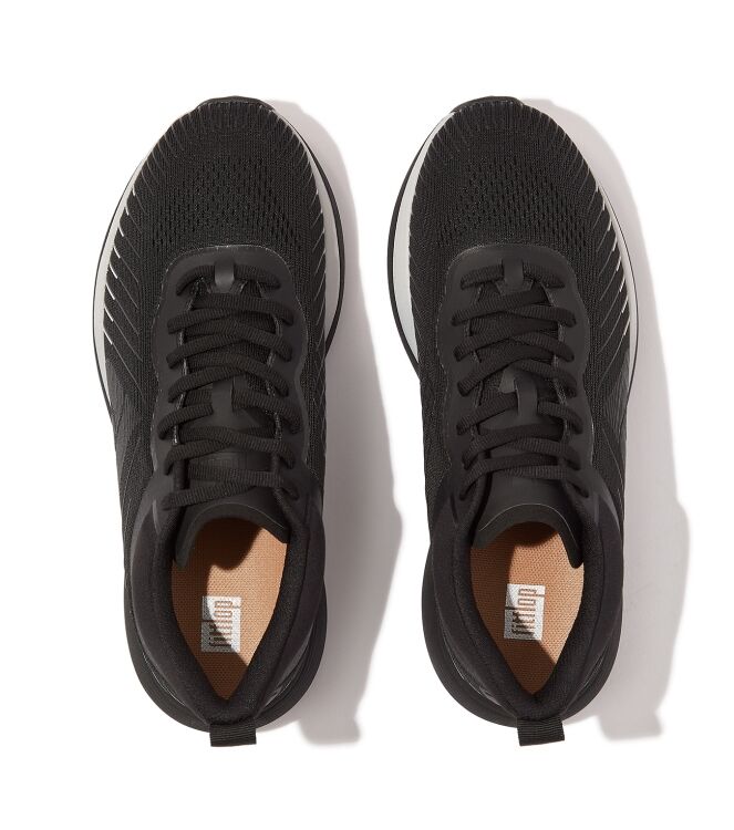 FitFlop ffrunner mesh running sneakers black Direct leverbaar uit de webshop van www.meijerink-schoenen.nl/