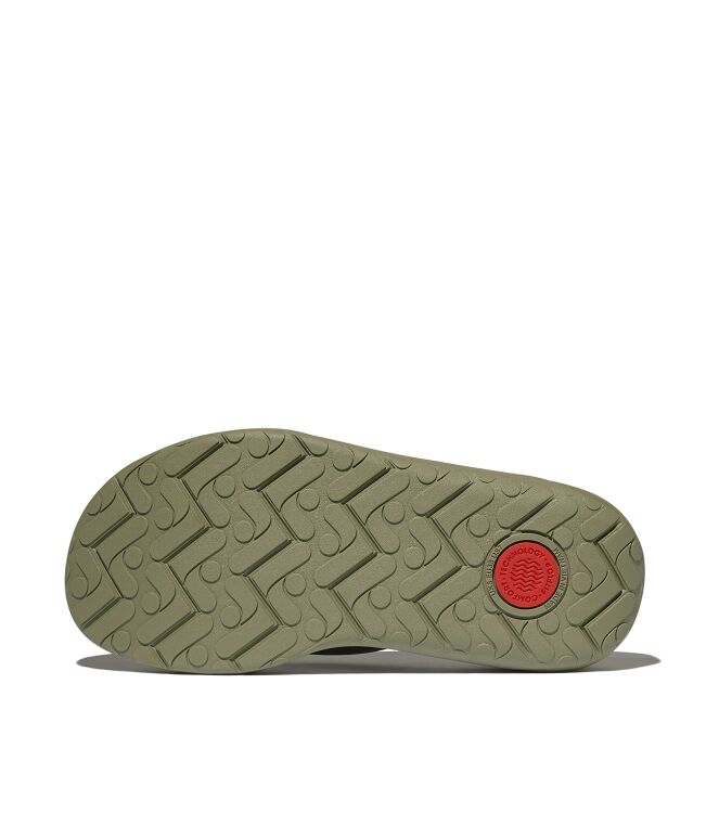 FitFlop relieff recovery toe-post sandals camo-green Direct leverbaar uit de webshop van www.meijerink-schoenen.nl/