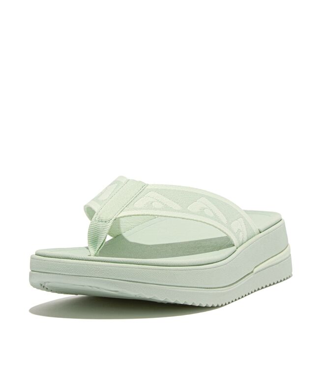 FitFlop surff webbing toe-post sandals sagebrush Direct leverbaar uit de webshop van www.meijerink-schoenen.nl/
