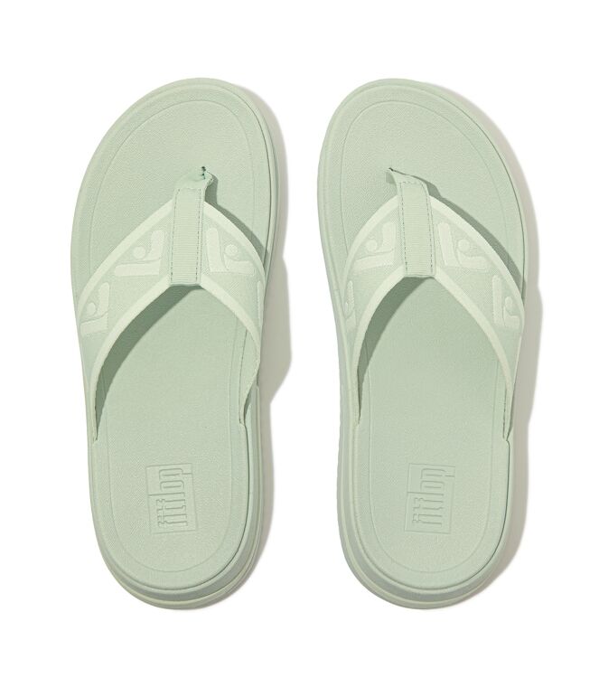 FitFlop surff webbing toe-post sandals sagebrush Direct leverbaar uit de webshop van www.meijerink-schoenen.nl/
