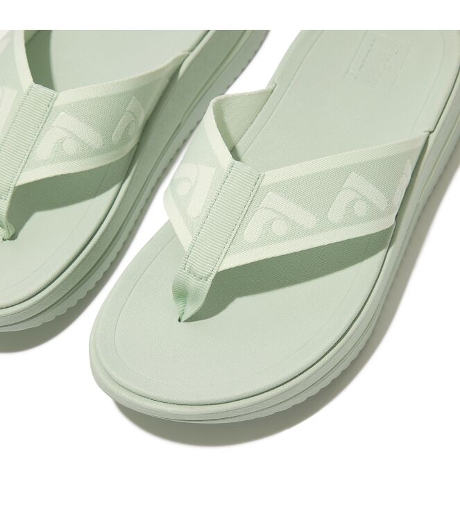 FitFlop surff webbing toe-post sandals sagebrush Direct leverbaar uit de webshop van www.meijerink-schoenen.nl/