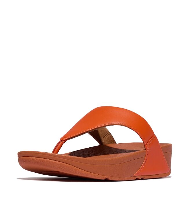 FitFlop lulu leather toepost satsuma Direct leverbaar uit de webshop van www.meijerink-schoenen.nl/