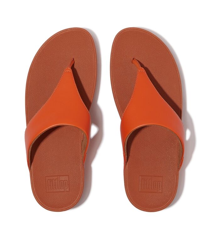FitFlop lulu leather toepost satsuma Direct leverbaar uit de webshop van www.meijerink-schoenen.nl/