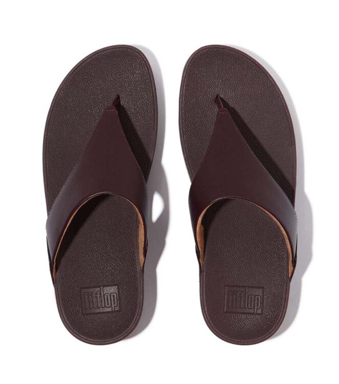 FitFlop lulu leather toepost plumberry Direct leverbaar uit de webshop van www.meijerink-schoenen.nl/