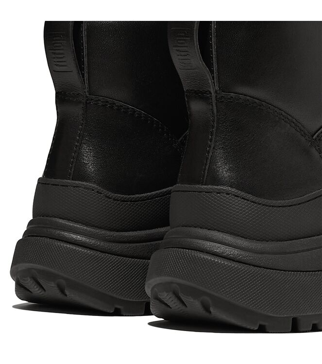 FitFlop wylder lace up boot - leather black Direct leverbaar uit de webshop van www.meijerink-schoenen.nl/