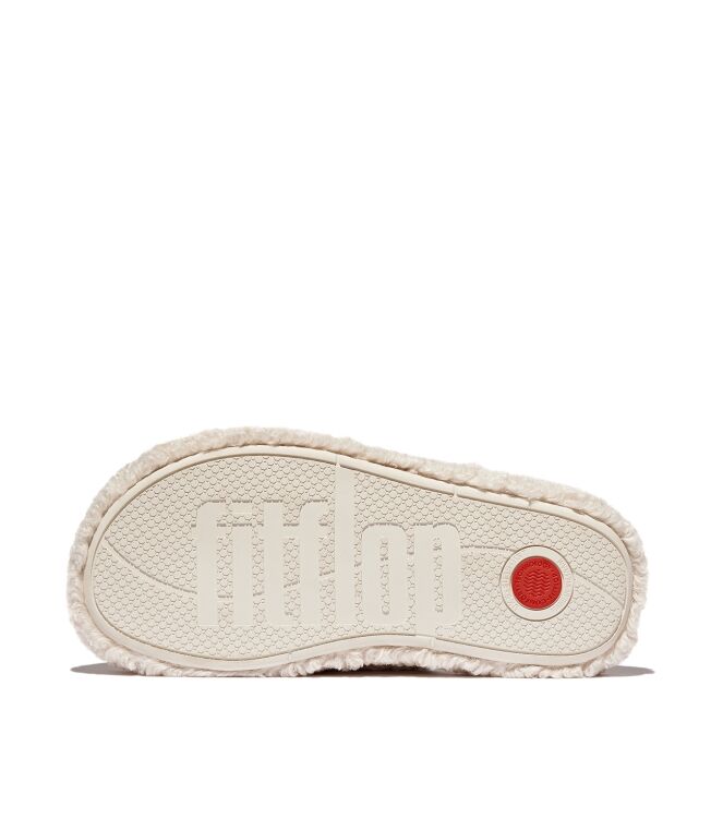 FitFlop iqushion wrapped mule - teddy milk ice Direct leverbaar uit de webshop van www.meijerink-schoenen.nl/