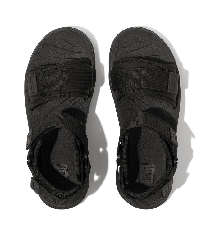 FitFlop neo-d-hyker (xt) w/resistant adj. outdoor sandals all black Direct leverbaar uit de webshop van www.meijerink-schoenen.nl/