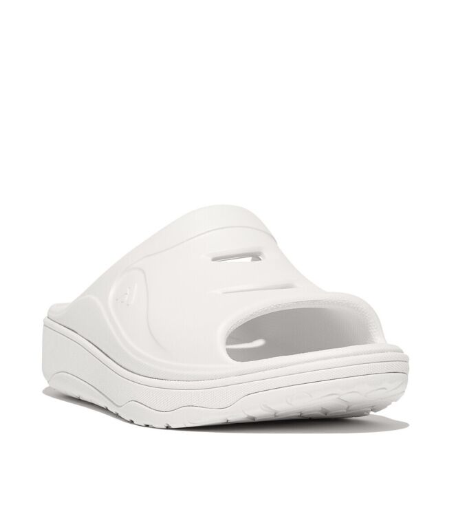 FitFlop relieff slide - tonal rubber urban white Direct leverbaar uit de webshop van www.meijerink-schoenen.nl/