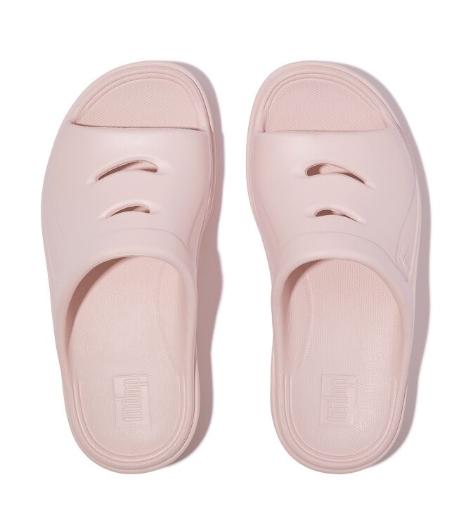 FitFlop relieff slide - tonal rubber clay pink Direct leverbaar uit de webshop van www.meijerink-schoenen.nl/