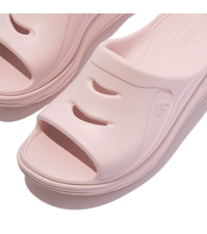 FitFlop relieff slide - tonal rubber clay pink Direct leverbaar uit de webshop van www.meijerink-schoenen.nl/