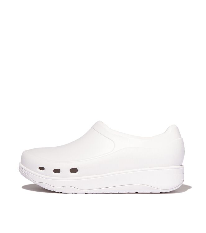 FitFlop industrial clog urban white Direct leverbaar uit de webshop van www.meijerink-schoenen.nl/