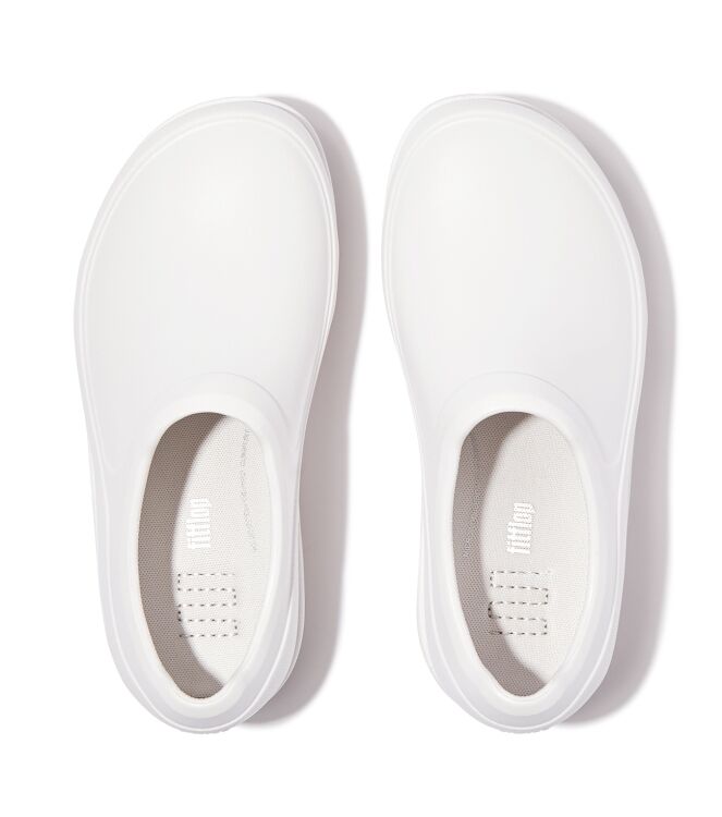 FitFlop industrial clog urban white Direct leverbaar uit de webshop van www.meijerink-schoenen.nl/