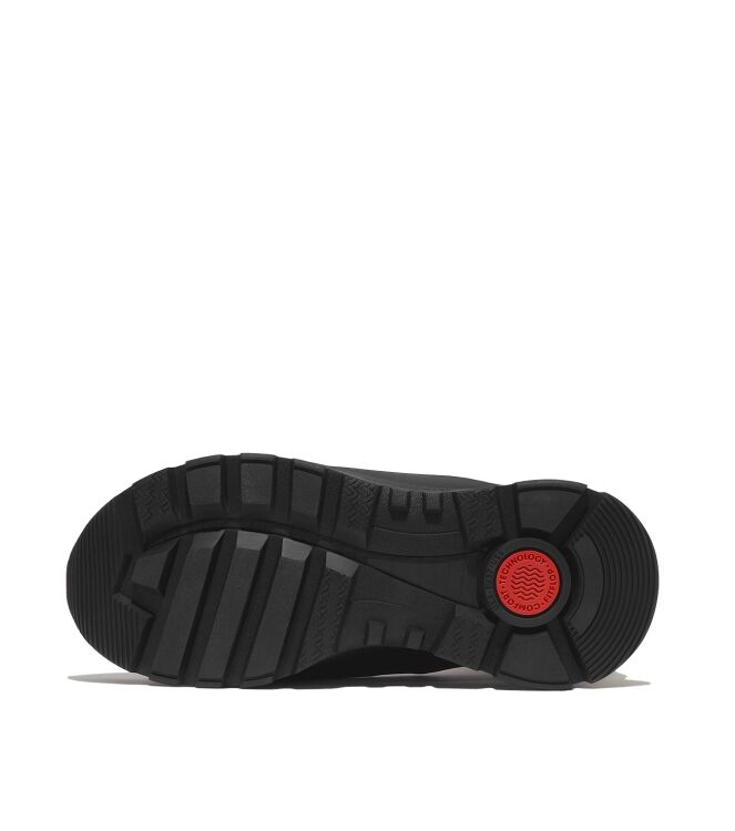 FitFlop neo-d-hyker padded/quilted boot short (zip) clay grey/black Direct leverbaar uit de webshop van www.meijerink-schoenen.nl/