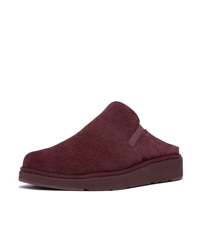 FitFlop gen-ff closed back mule - suede deep maroon Direct leverbaar uit de webshop van www.meijerink-schoenen.nl/