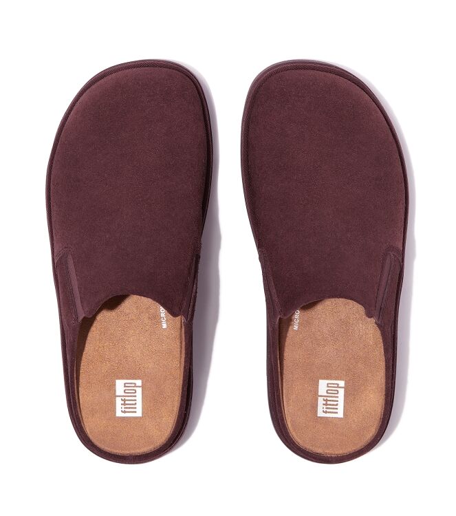 FitFlop gen-ff closed back mule - suede deep maroon Direct leverbaar uit de webshop van www.meijerink-schoenen.nl/
