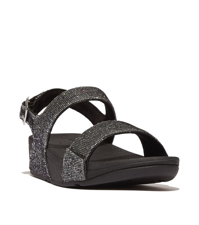 FitFlop lulu sandal - glitterball silver Direct leverbaar uit de webshop van www.meijerink-schoenen.nl/