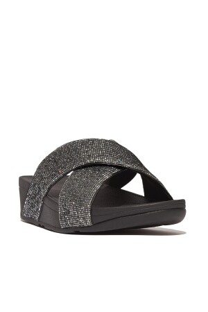 FitFlop Lulu Cross Slide - Glitterball 