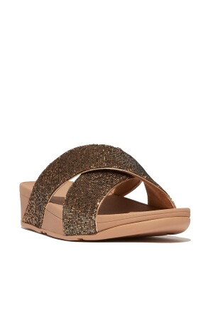 FitFlop Lulu Cross Slide - Glitterball 
