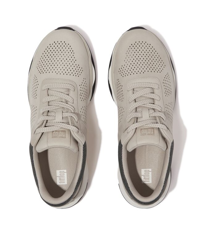 FitFlop vitamin ffx - nubuck clay grey/urban white Direct leverbaar uit de webshop van www.meijerink-schoenen.nl/