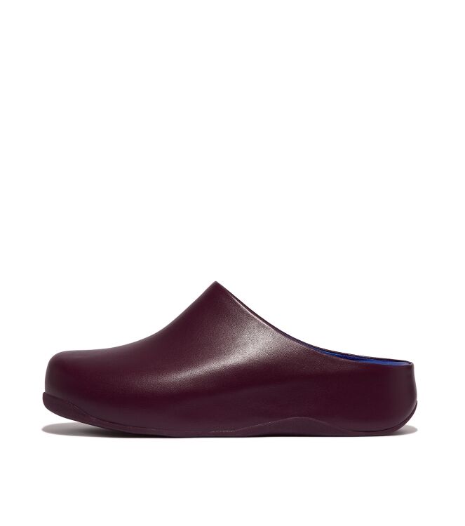 FitFlop shuv x roksanda leather clogs merlot/lapis blue Direct leverbaar uit de webshop van www.meijerink-schoenen.nl/