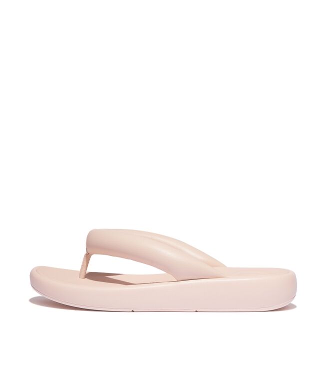 FitFlop iqushion d-luxe x roksanda pad. leather flip-flops oyster Direct leverbaar uit de webshop van www.meijerink-schoenen.nl/