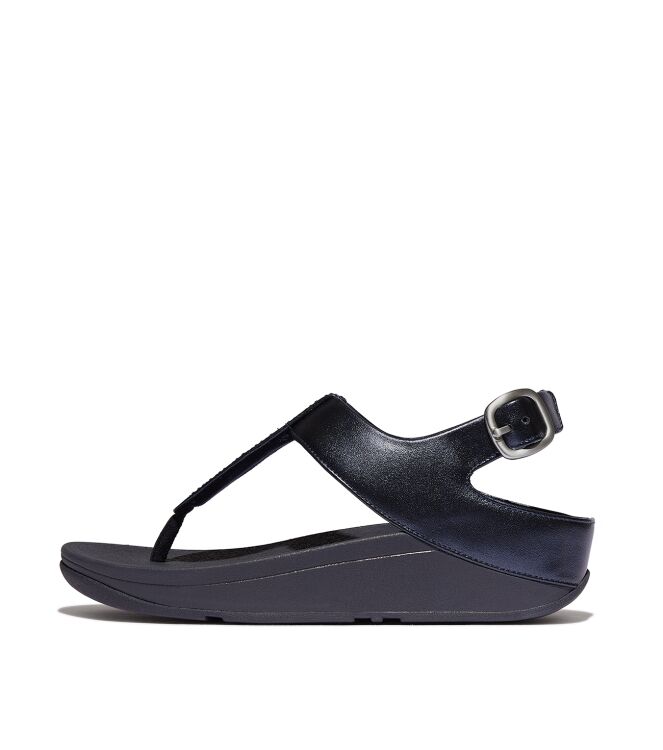 FitFlop fino crystal-mix t-strap sandals midnight navy Direct leverbaar uit de webshop van www.meijerink-schoenen.nl/