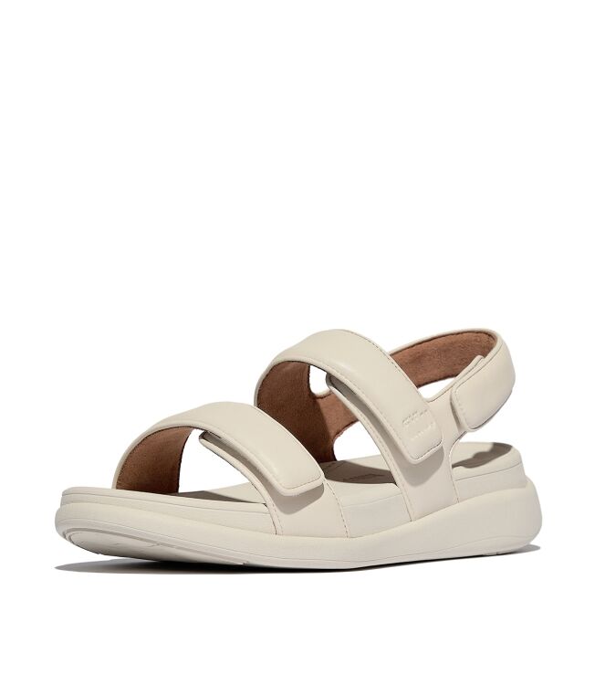FitFlop f-mode go adjustable flatform back-strap sandals paris beige Direct leverbaar uit de webshop van www.meijerink-schoenen.nl/