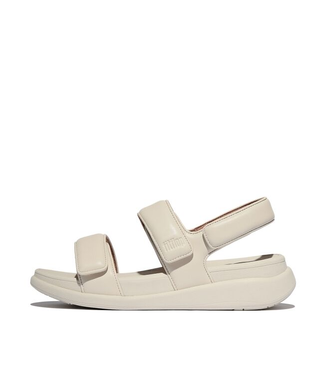 FitFlop f-mode go adjustable flatform back-strap sandals paris beige Direct leverbaar uit de webshop van www.meijerink-schoenen.nl/