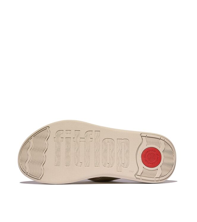 FitFlop f-mode go adjustable flatform toe-post sandals platino Direct leverbaar uit de webshop van www.meijerink-schoenen.nl/