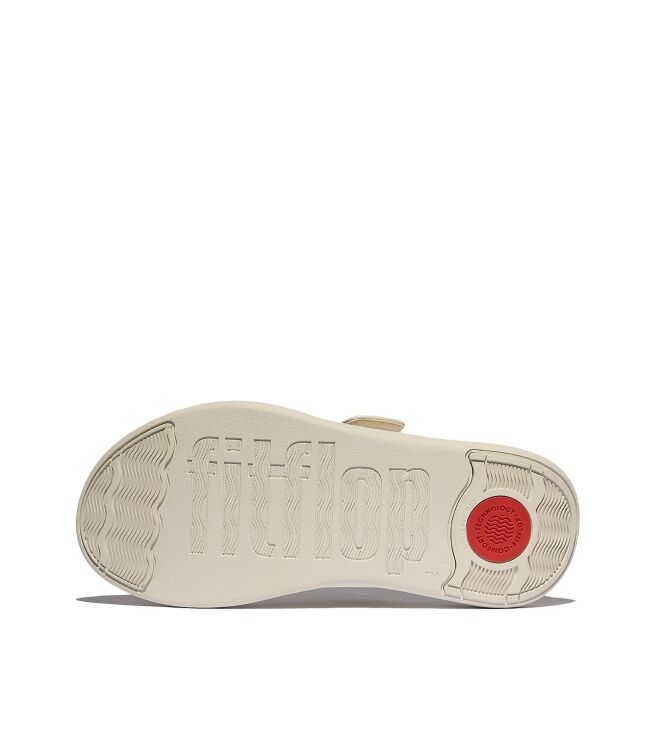 FitFlop f-mode go adjustable flatform toe-post sandals paris beige Direct leverbaar uit de webshop van www.meijerink-schoenen.nl/