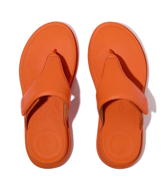 FitFlop f-mode go adjustable flatform toe-post sandals satsuma Direct leverbaar uit de webshop van www.meijerink-schoenen.nl/