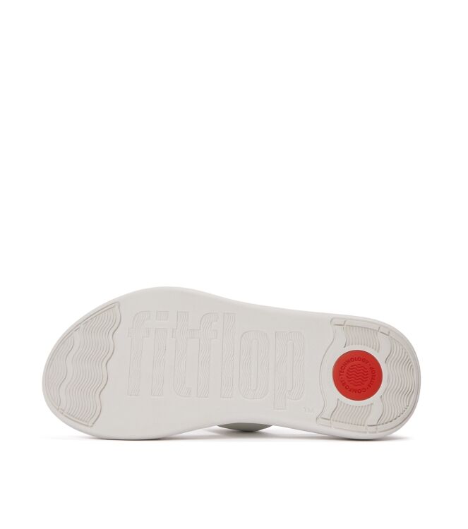 FitFlop  f-mode go adjustable flatform two-bar slides urban white Direct leverbaar uit de webshop van www.meijerink-schoenen.nl/