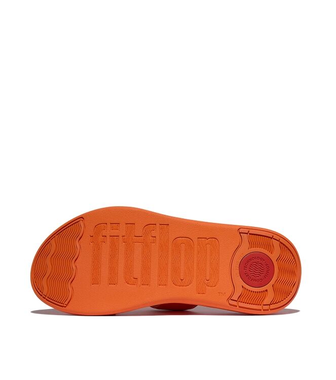 FitFlop  f-mode go adjustable flatform two-bar slides satsuma Direct leverbaar uit de webshop van www.meijerink-schoenen.nl/