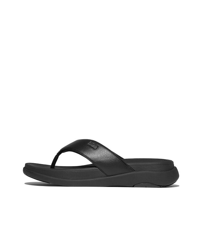 FitFlop<sup>TM</sup> f-mode go mens toe-post sandals all black Direct leverbaar uit de webshop van www.meijerink-schoenen.nl/