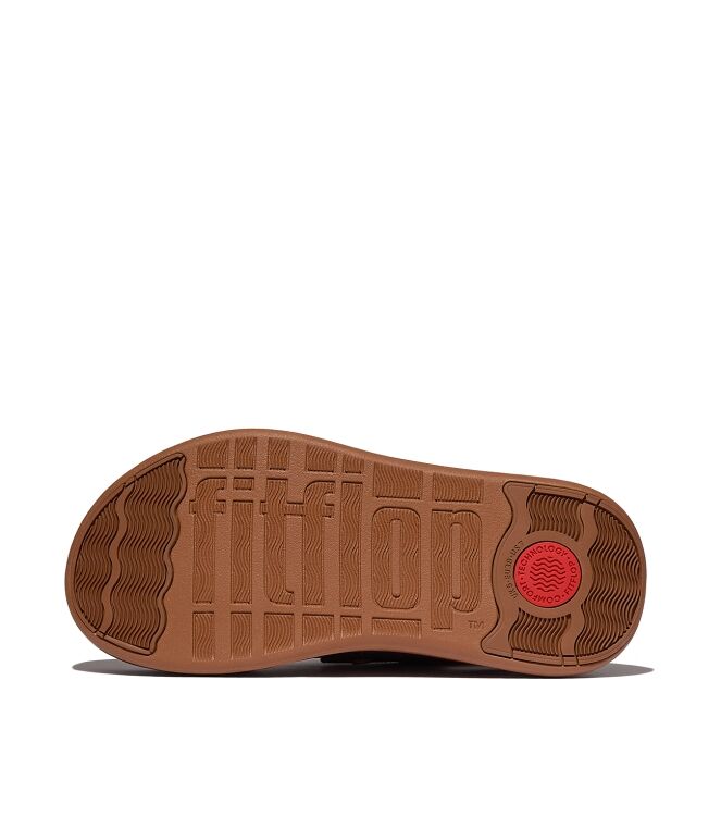 FitFlop f-mode x roksanda leather/webbing sandals tan/ink Direct leverbaar uit de webshop van www.meijerink-schoenen.nl/