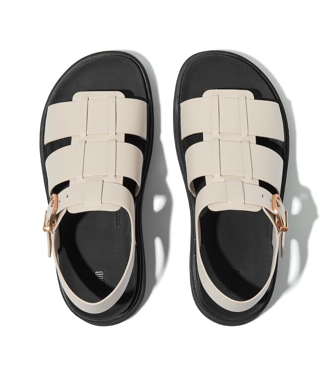 FitFlop gen-ff leather fisherman sandals paris beige Direct leverbaar uit de webshop van www.meijerink-schoenen.nl/